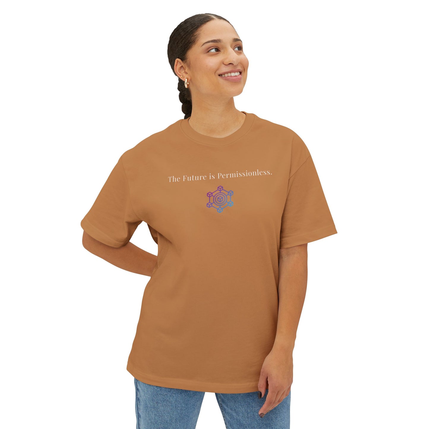 The Future is Permissionless logo T-shirt by HODL Haus
