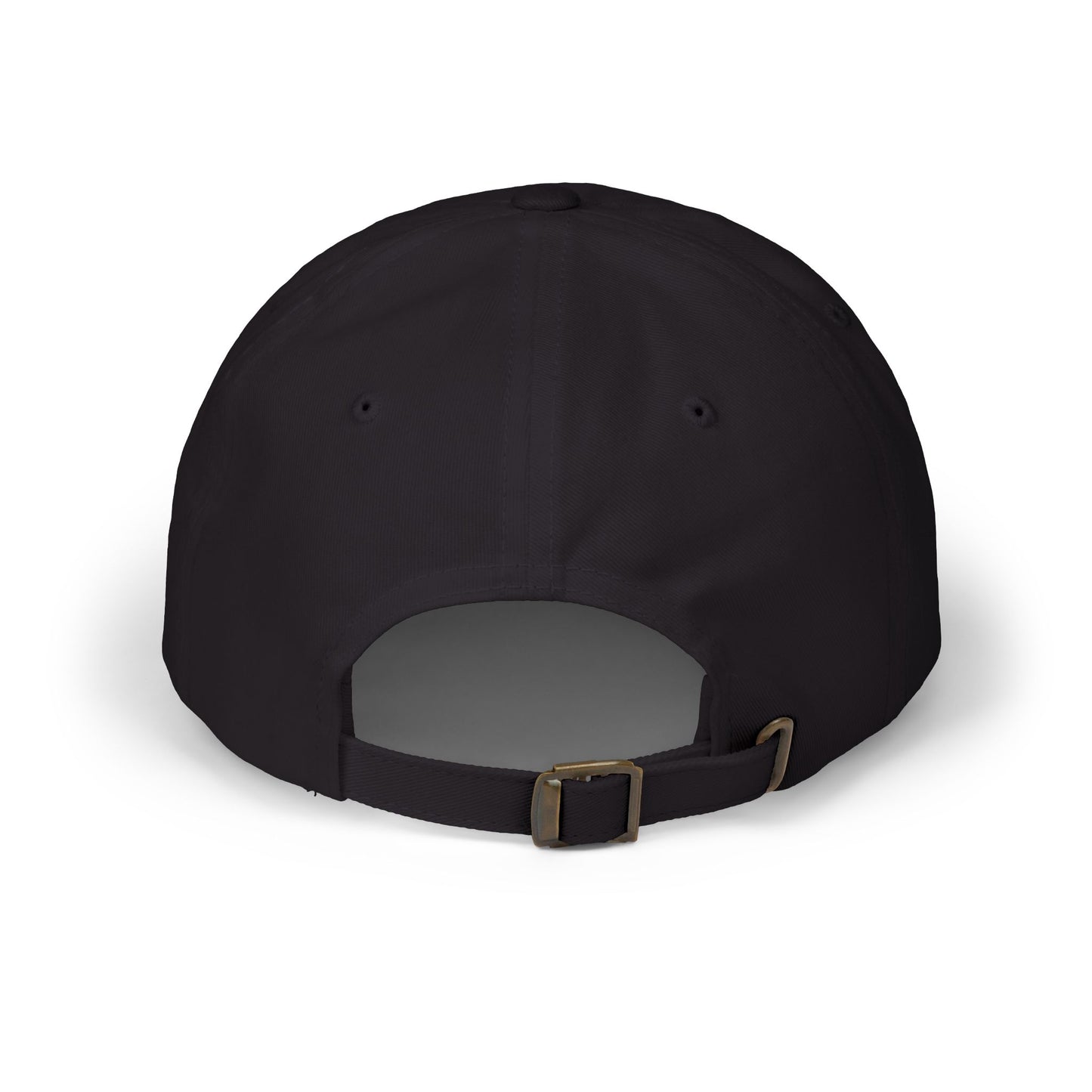 Dad hat with embroidered “Stack ₿ Sats” text – Bitcoin minimalist design by HODL Haus