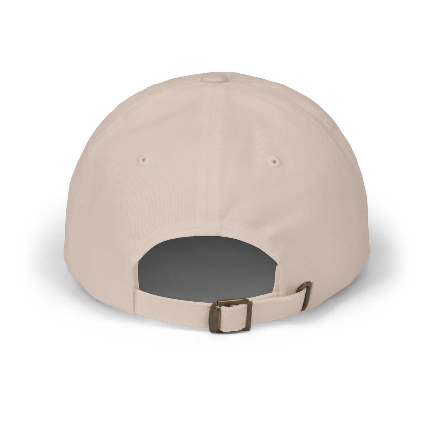 Dad hat with embroidered “Stack ₿ Sats” text – Bitcoin minimalist design by HODL Haus