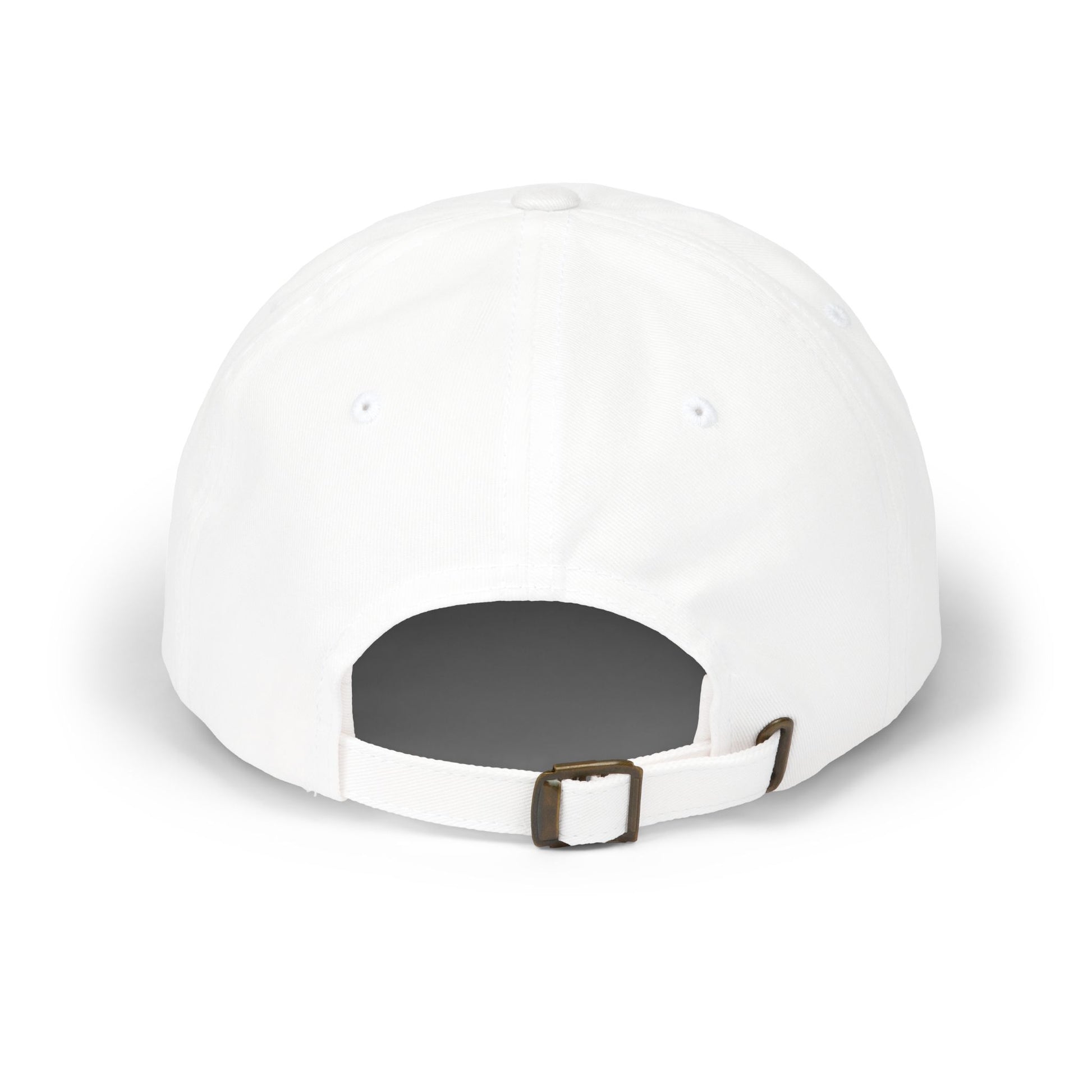 Dad hat with embroidered “Stack ₿ Sats” text – Bitcoin minimalist design by HODL Haus