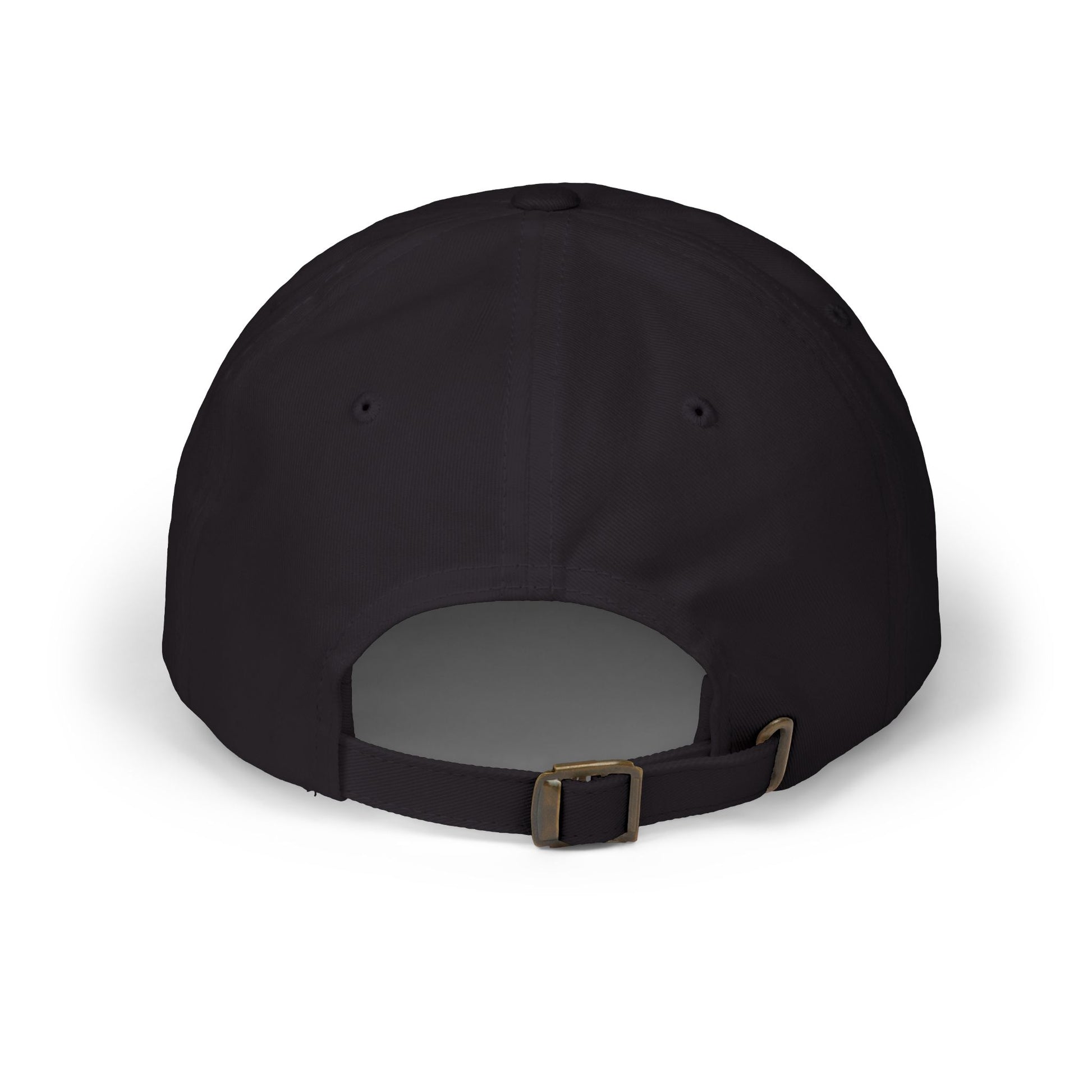 Dad hat with embroidered “Stack ₿ Sats” text – Bitcoin minimalist design by HODL Haus